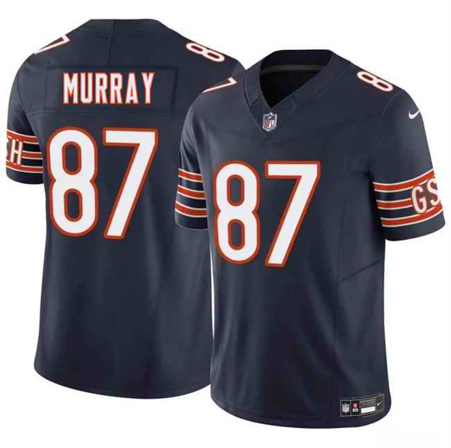 Men's Chicago Bears #87 Jordan Murray Navy 2025 F.U.S.E. Vapor Stitched Football Jersey